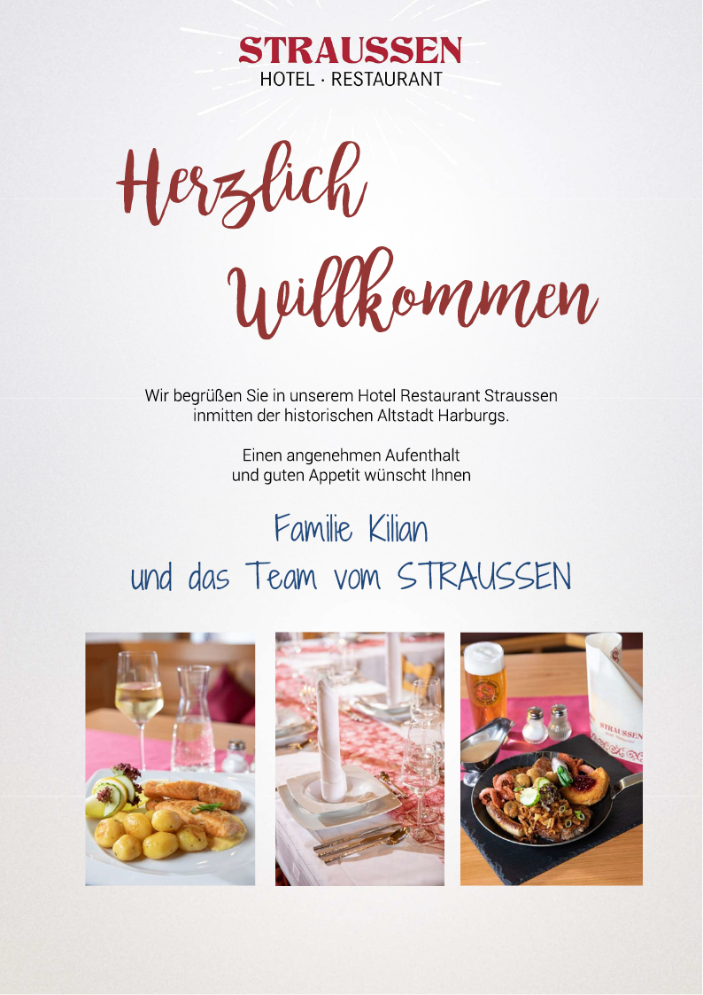 Hotel · Restaurant Straussen: Speisekarte
